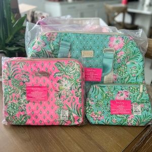 GWP 3 piece Lilly Pulitzer Set-:  Weekender Bag, Packing Cubes, and Pouch